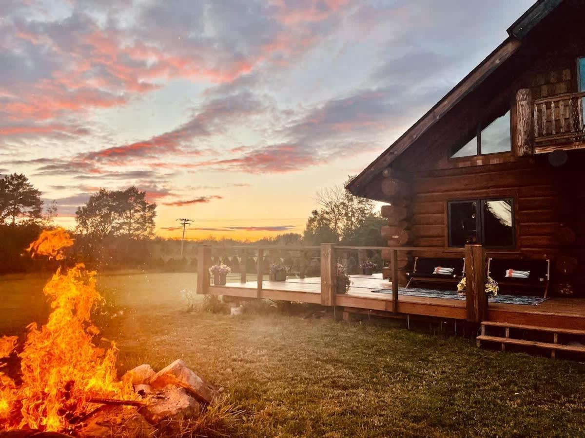 Stunning Log Cabin Getaway At The Hannu Haus Ironwood Ngoại thất bức ảnh