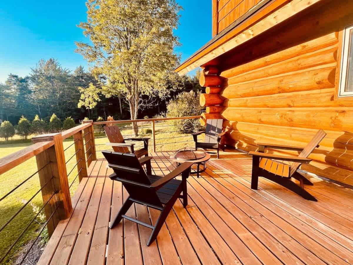 Stunning Log Cabin Getaway At The Hannu Haus Ironwood Ngoại thất bức ảnh